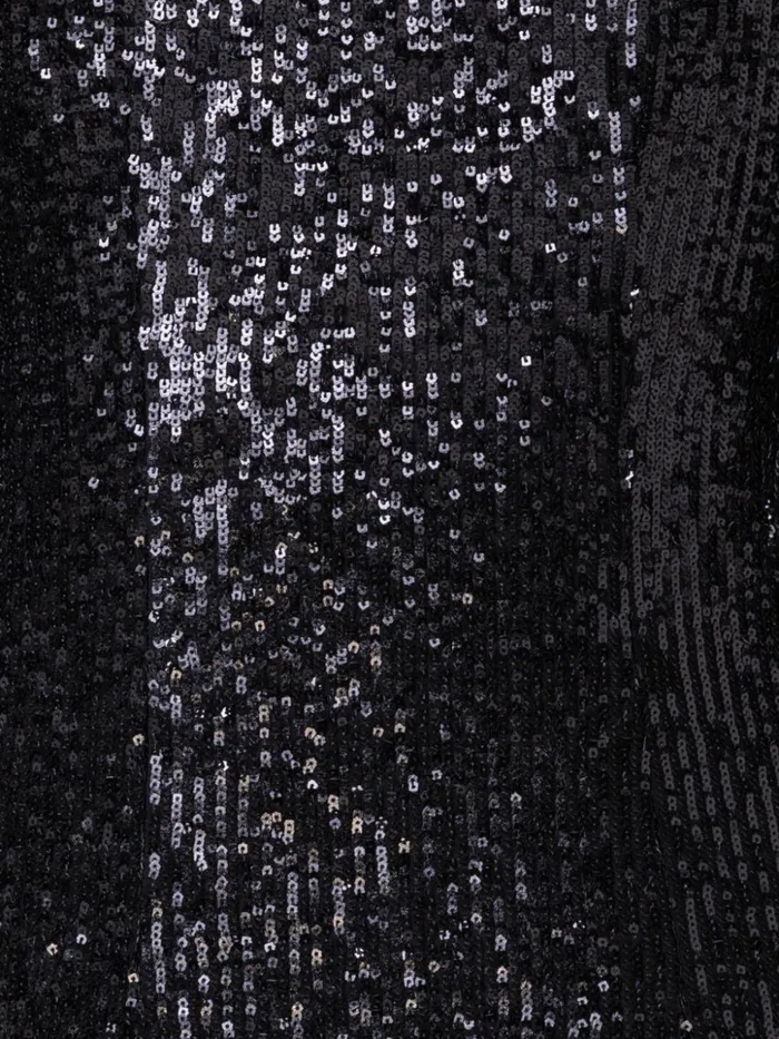 Sequins Shirt Dress Black Women Akris Dresses