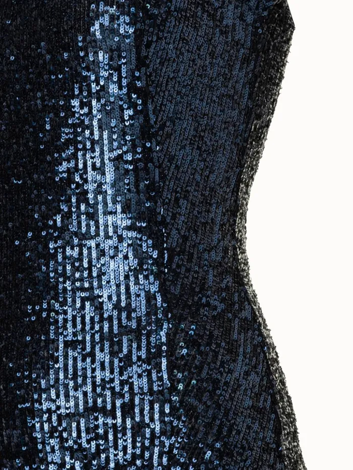 Sequins Top Navy Women Akris Blouses