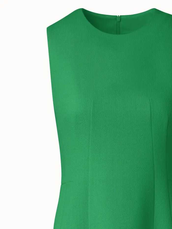 Sheath Dress In Wool Crpe DoubleFace Leaf Women Akris Dresses