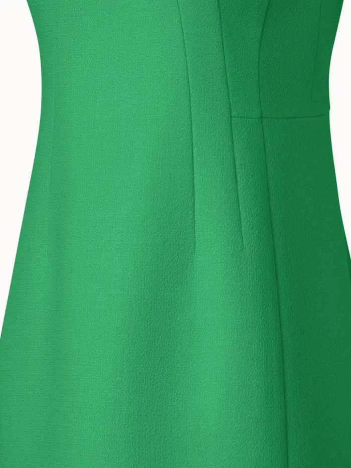 Sheath Dress In Wool Crpe DoubleFace Leaf Women Akris Dresses