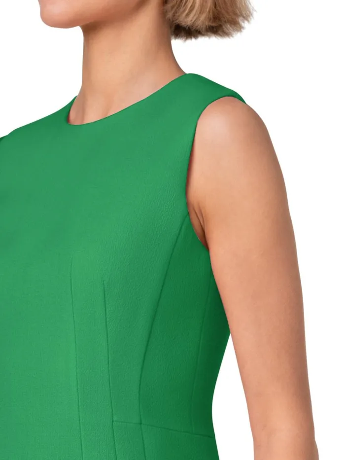 Sheath Dress In Wool Crpe DoubleFace Leaf Women Akris Dresses