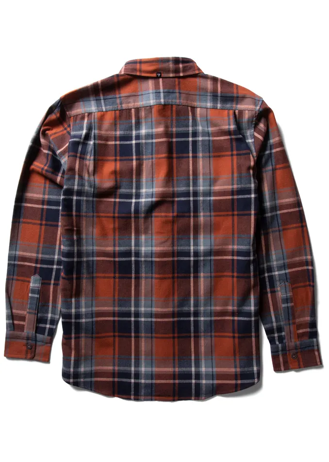 Shirts and Flannels Men Vissla Central Coast Ls Flannel Terracotta Shirts and Flannels Men Vissla Central Coast Ls Flannel Terracotta