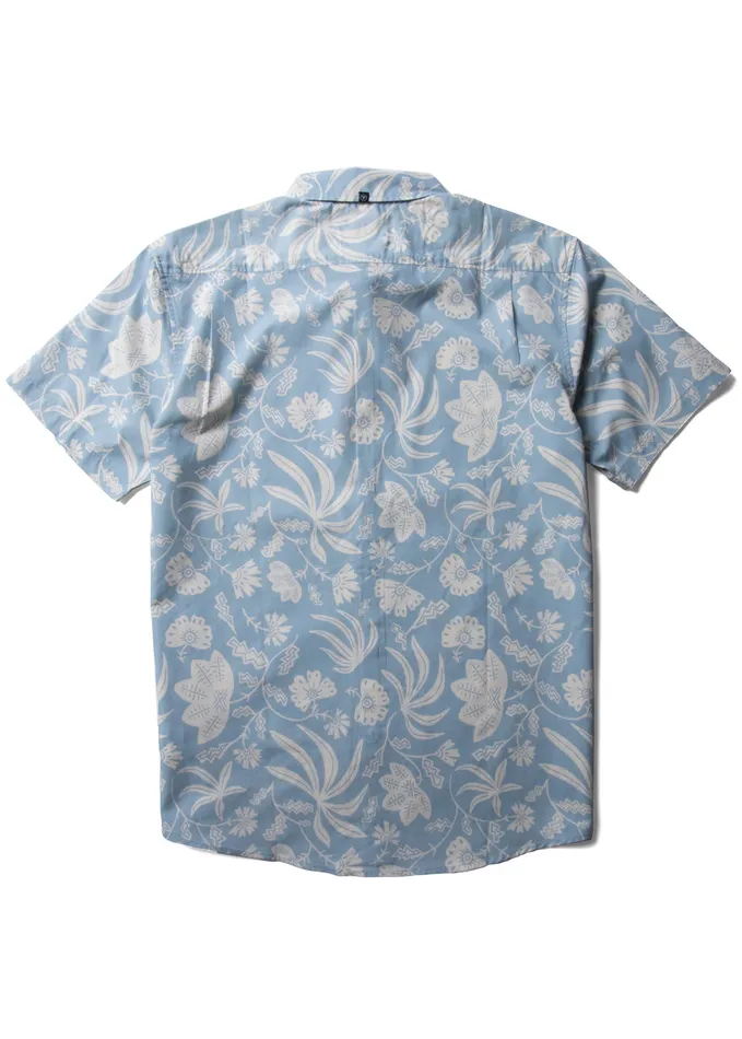 Shirts and Flannels Men Vissla Piha Eco Ss Shirt Stone Blue