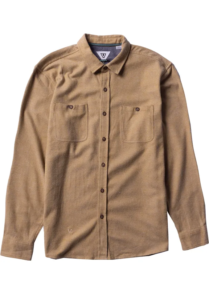 Shirts and Flannels Shaver Ls Flannel Gold Coral 8211 Vissla Men