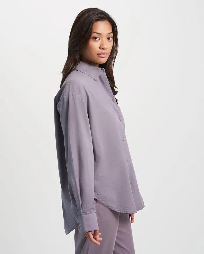 Shirts Colorfulstandard Women Organic Oversized Shirt 8211 Hunter Green