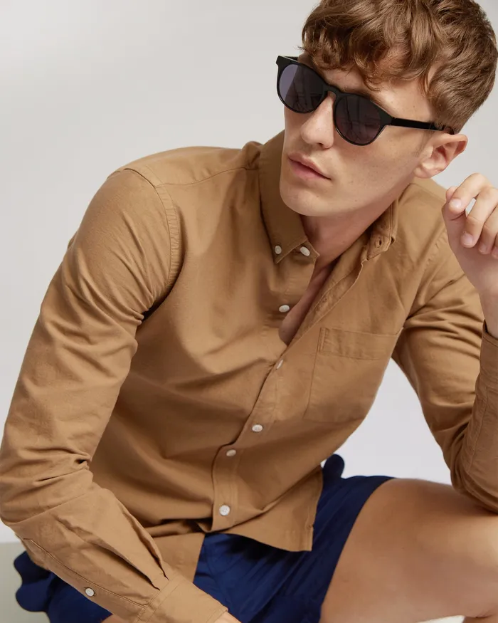 Shirts Men Colorfulstandard Organic Button Down Shirt 8211 Ivory White