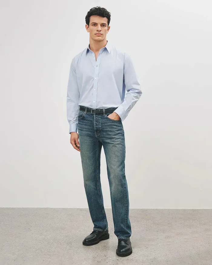 Shirts Nili Lotan Men CRISTOBAL SHIRT Blue