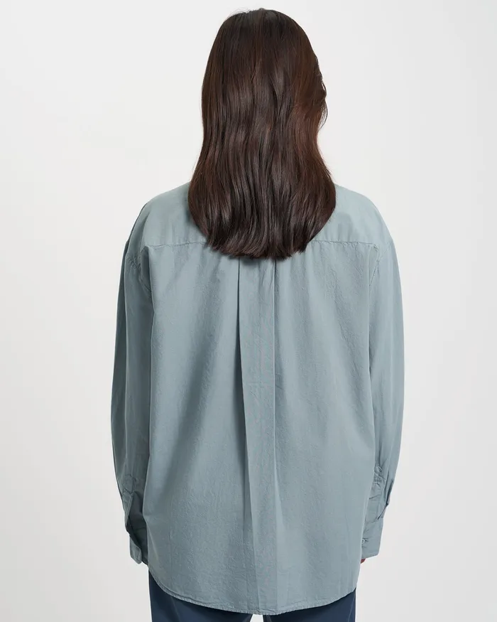 Shirts Organic Oversized Shirt 8211 Oxblood Red Colorfulstandard Women