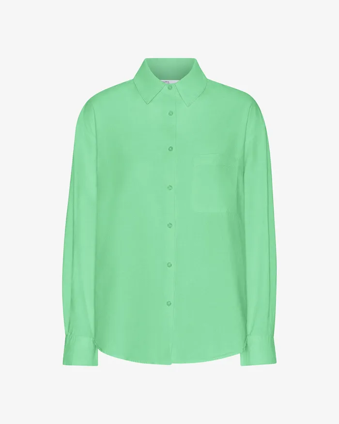Shirts Women Colorfulstandard Organic Oversized Shirt 8211 Spring Green