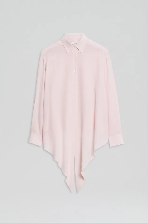 Shirts Women Scanlan Theodore SILK TIE FRONT SHIRT SOFTPINK