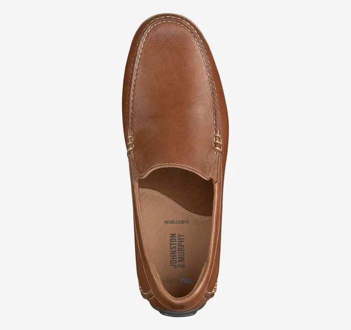 Shoes Cort Moc Venetian Tan Full Grain Johnston and Murphy Men