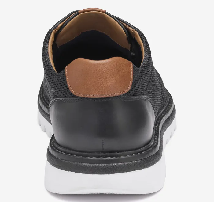 Shoes Johnston and Murphy Men Braydon Knit Plain Toe Black Knit