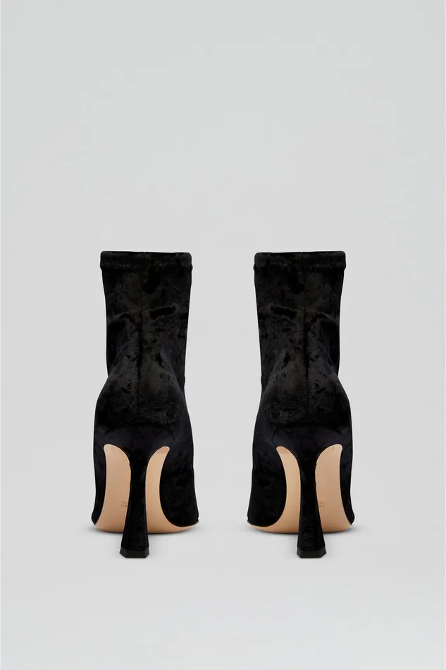 Shoes Scanlan Theodore Women STRETCH VELVET ANKLE BOOT 95 BLACK Shoes Scanlan Theodore Women STRETCH VELVET ANKLE BOOT 95 BLACK