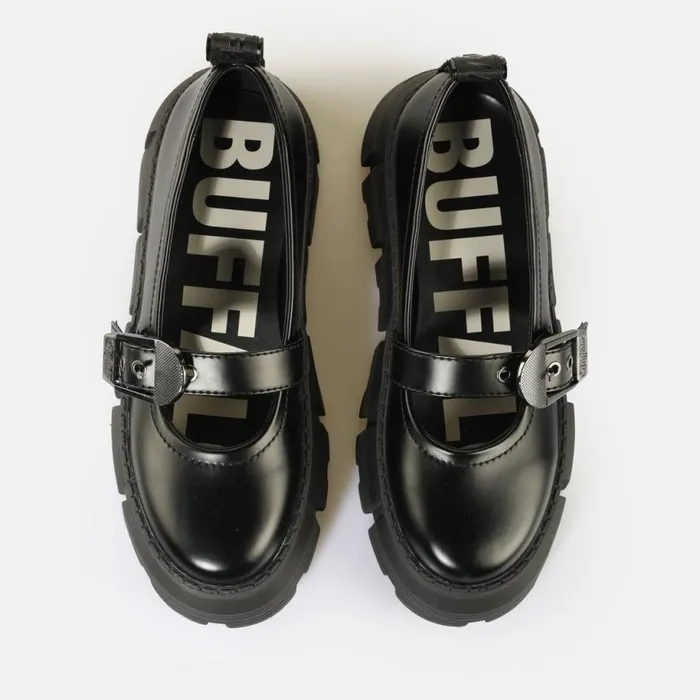 Shop Ballet Flats BUFFALO Ava Ballerina Black