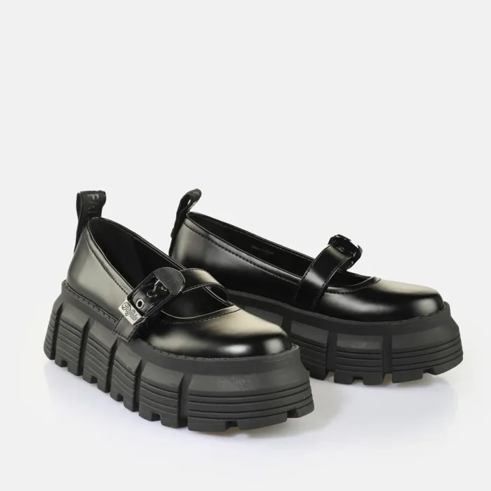 Shop Ballet Flats BUFFALO Ava Ballerina Black