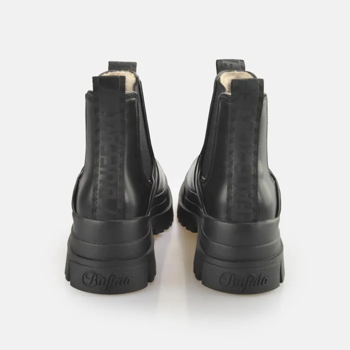 Shop Boots and AnkleBoots BUFFALO Aspha Chelsea Warm Black