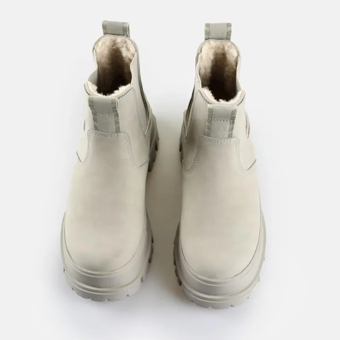 Shop Boots and AnkleBoots BUFFALO Aspha Chelsea Warm Light Grey