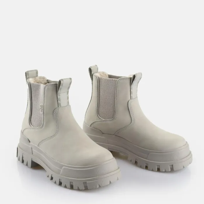 Shop Boots and AnkleBoots BUFFALO Aspha Chelsea Warm Light Grey