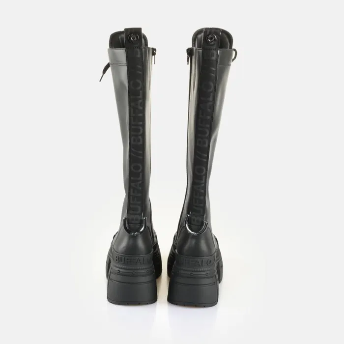 Shop Boots and AnkleBoots BUFFALO Gospher Lace Up Hi Black
