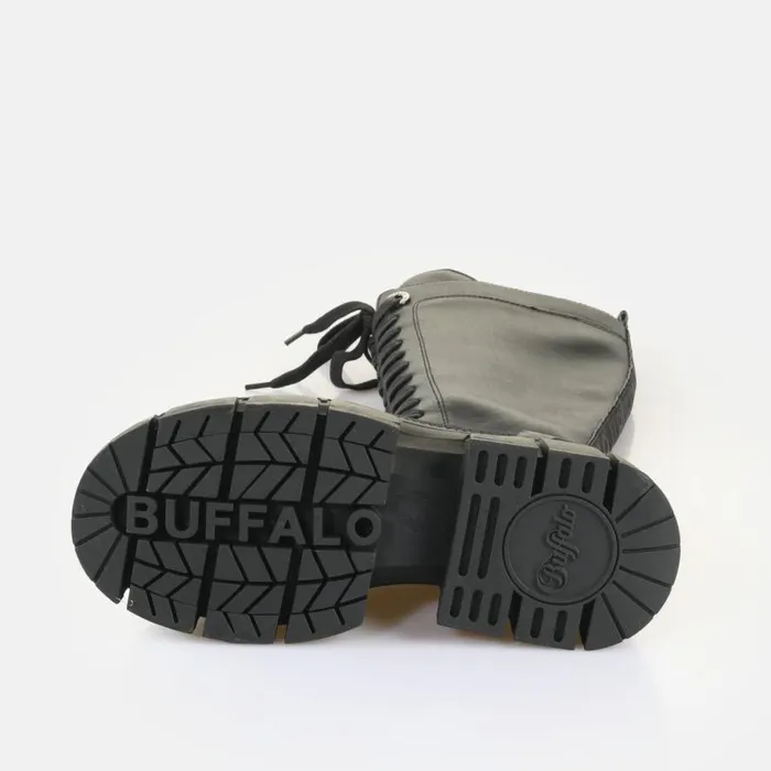 Shop Boots and AnkleBoots BUFFALO Gospher Lace Up Hi Black
