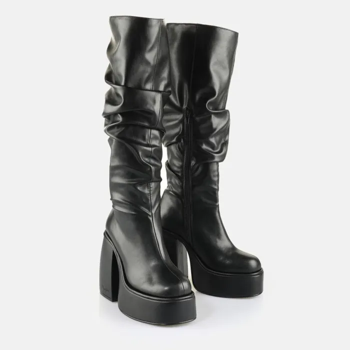 Shop Boots and AnkleBoots BUFFALO Heart Boot Hi Black