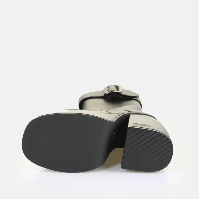 Shop Boots and AnkleBoots BUFFALO Heart Bootie Buckle Black