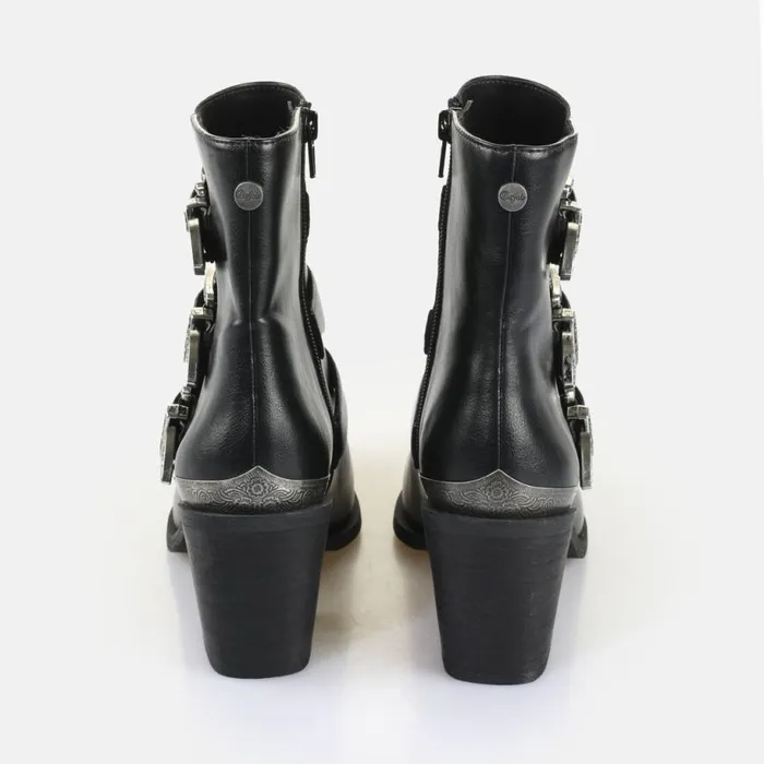 Shop Boots and AnkleBoots BUFFALO West Biker Lo Black