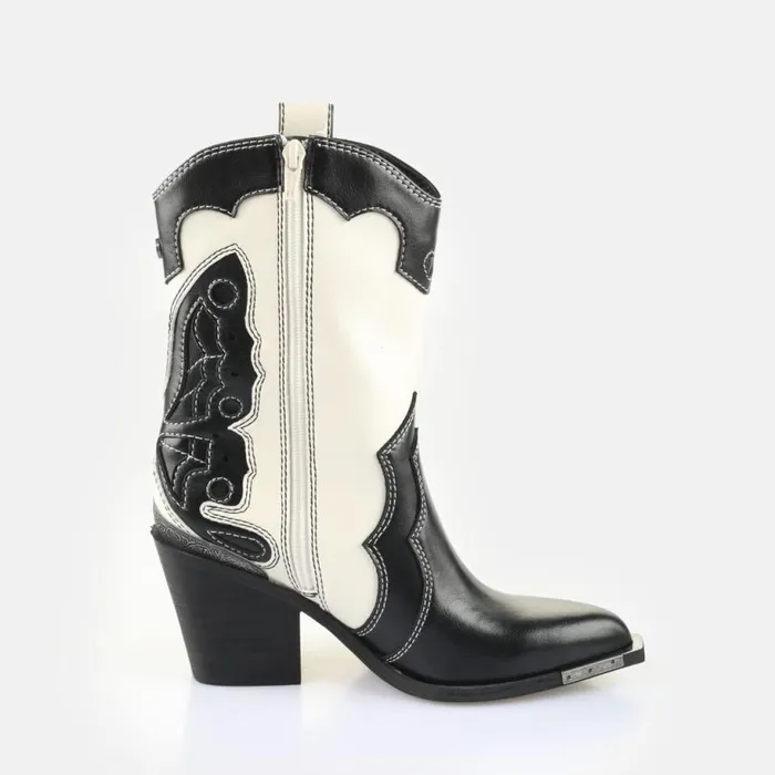 Shop Boots and AnkleBoots BUFFALO West Boot Mid Whiteblack