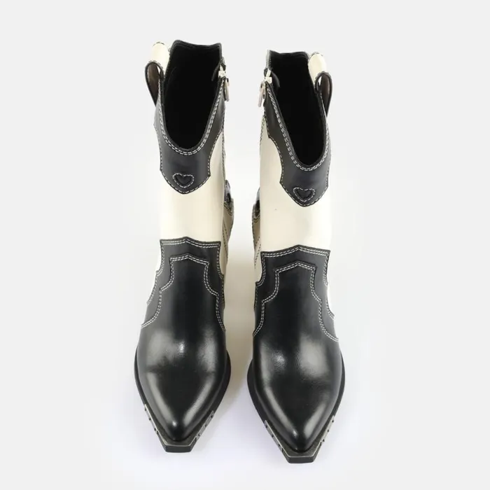 Shop Boots and AnkleBoots BUFFALO West Boot Mid Whiteblack