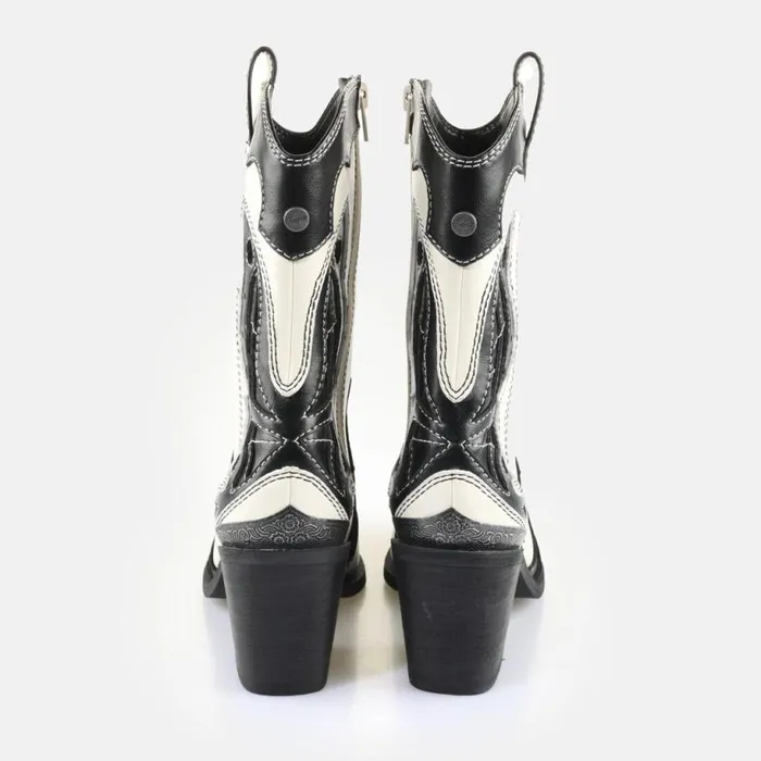 Shop Boots and AnkleBoots BUFFALO West Boot Mid Whiteblack