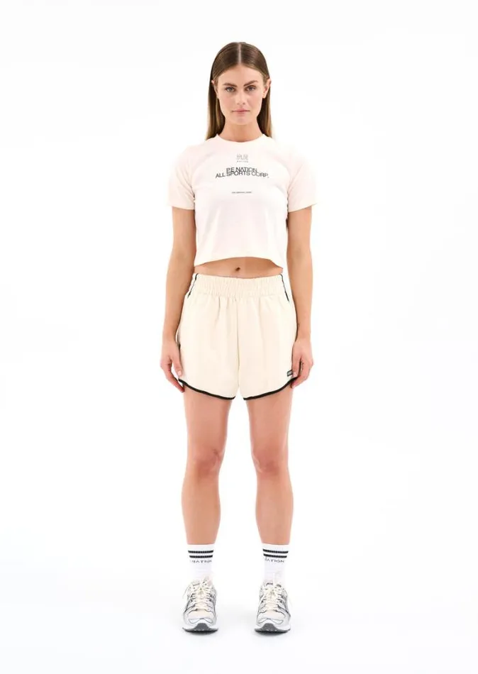 Shop CALLISTO SHORT IN PEARLED IVORY PE Nation Shorts