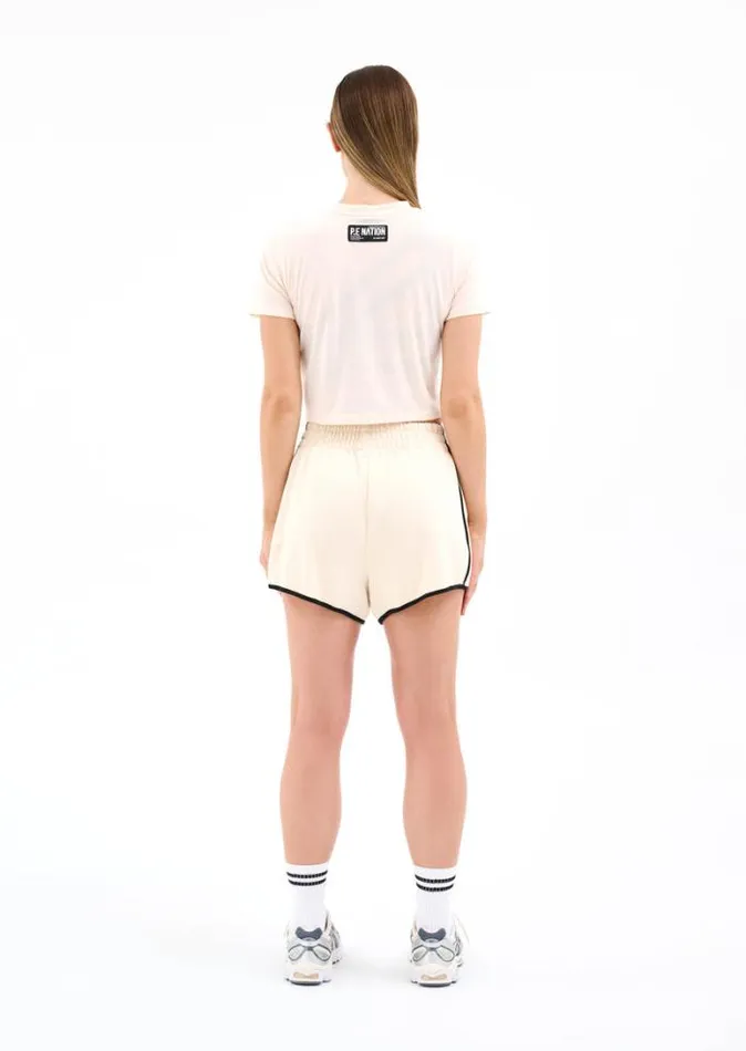 Shop CALLISTO SHORT IN PEARLED IVORY PE Nation Shorts