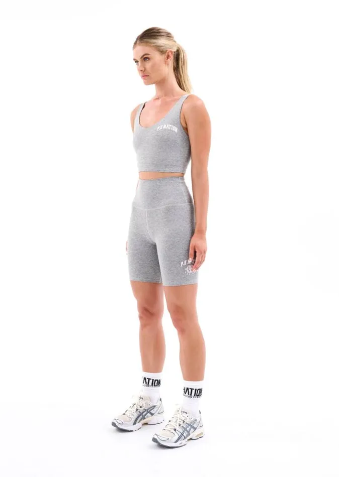 Shop CAMINO BIKE SHORT IN GREY MARL PE Nation Shorts