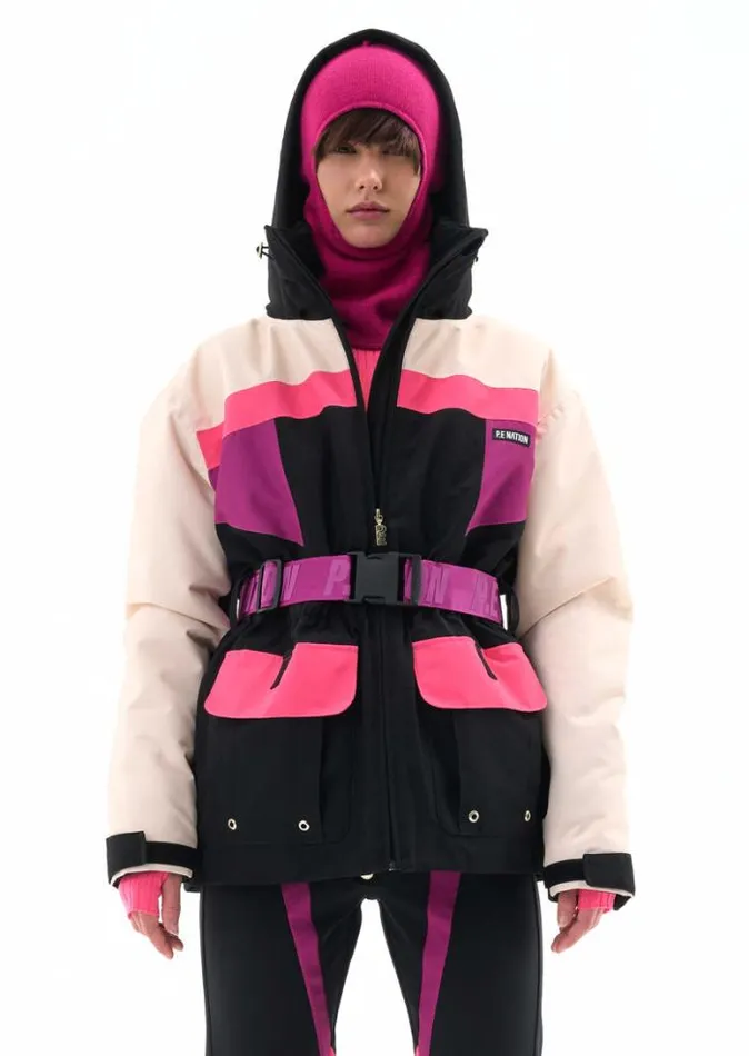 Shop CHAMONIX SNOW JACKET IN BLACK PE Nation Jackets