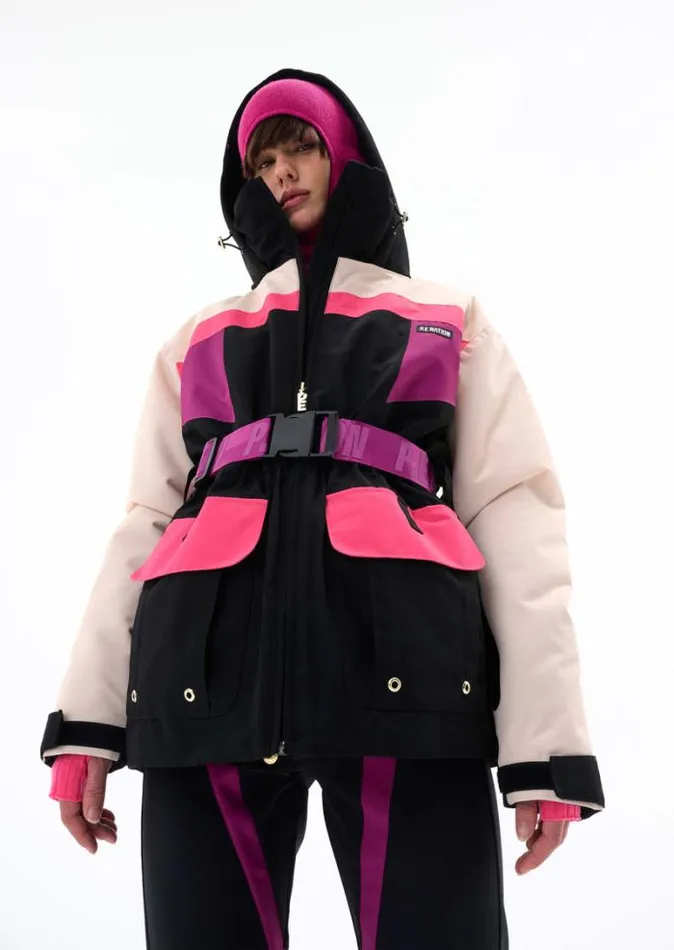 Shop CHAMONIX SNOW JACKET IN BLACK PE Nation Jackets