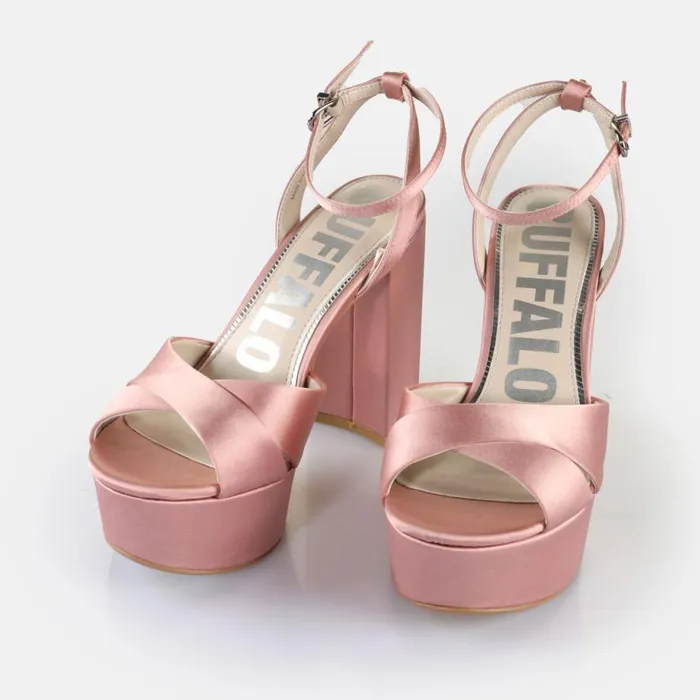 Shop Heels BUFFALO Jessie Cross Blush