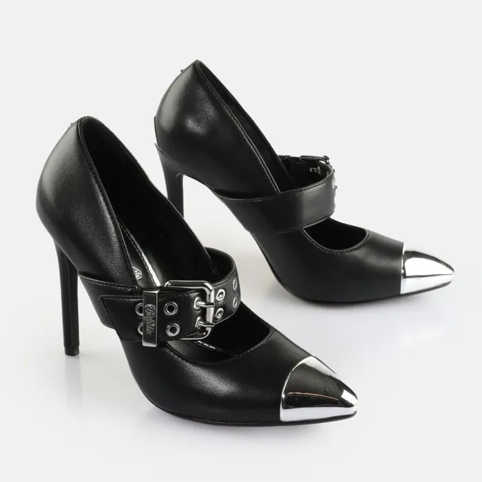 Shop Heels BUFFALO Juliet Pump Belt Black