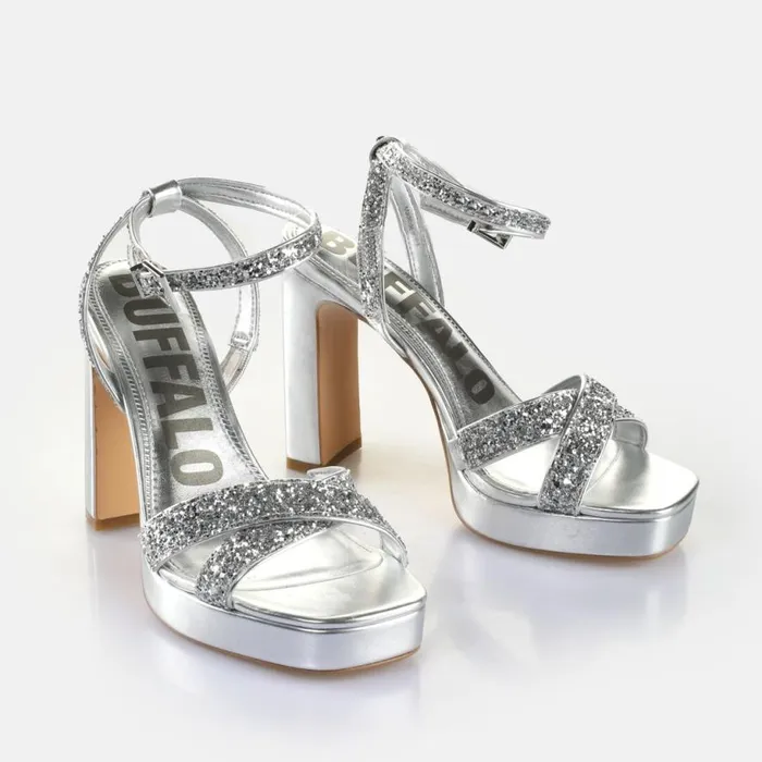Shop Heels BUFFALO June Glam Silver