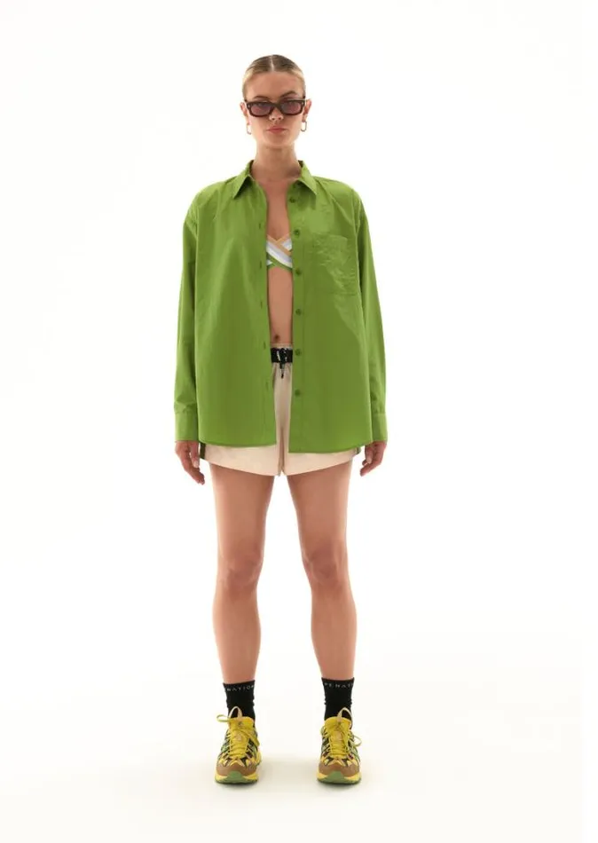 Shop INTERVAL SHIRT IN PERIDOT PE Nation Long Sleeve Tops
