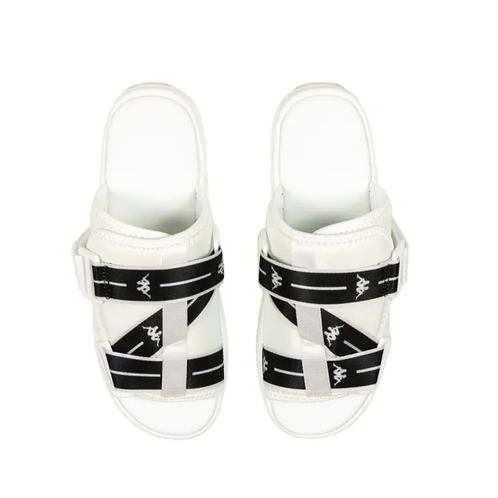 Shop Kappa Footwear Authentic Jpn Mitel 2 Sandals White Black