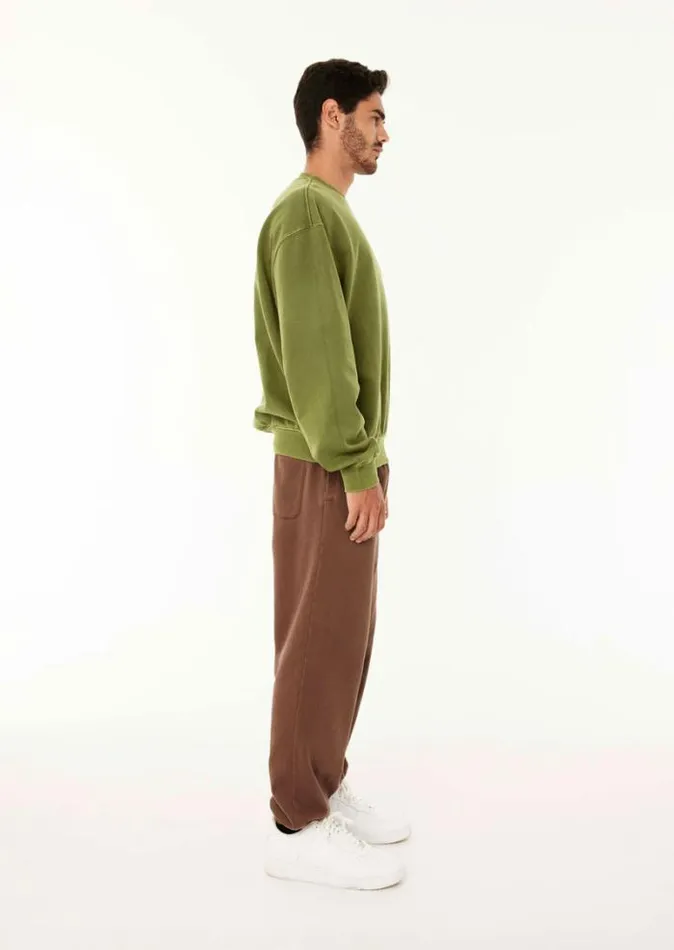 Shop KICKOUT WASHED SWEAT IN OLIVE PE Nation Sweats and Hoodies