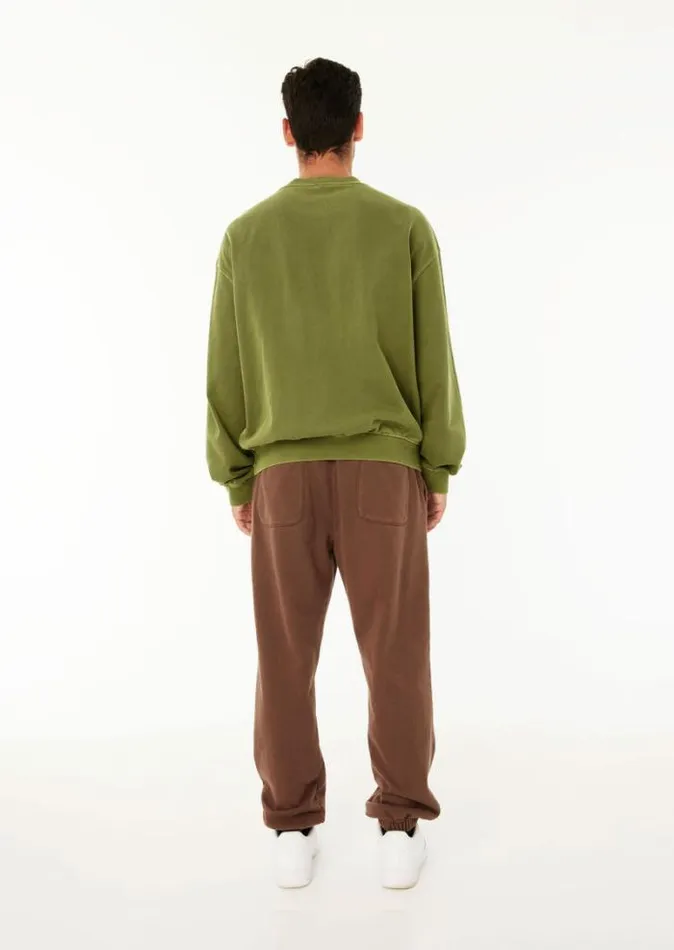 Shop KICKOUT WASHED SWEAT IN OLIVE PE Nation Sweats and Hoodies