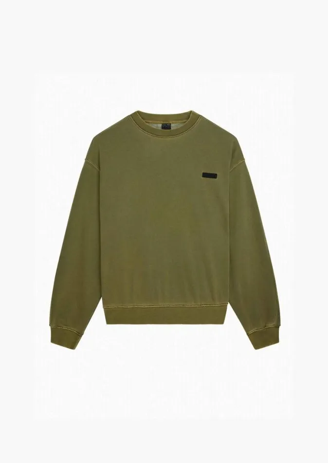 Shop KICKOUT WASHED SWEAT IN OLIVE PE Nation Sweats and Hoodies
