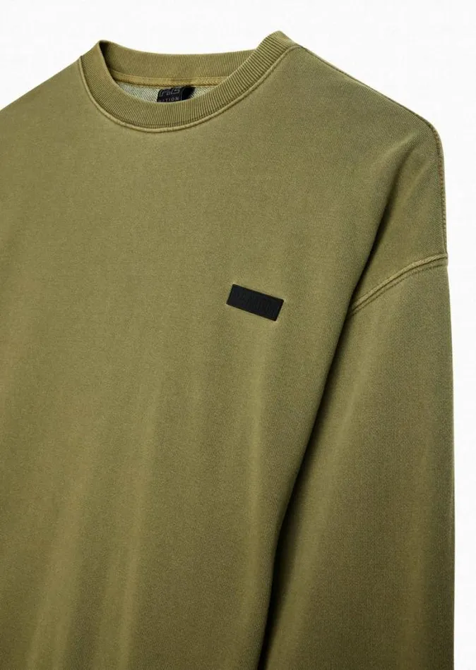 Shop KICKOUT WASHED SWEAT IN OLIVE PE Nation Sweats and Hoodies