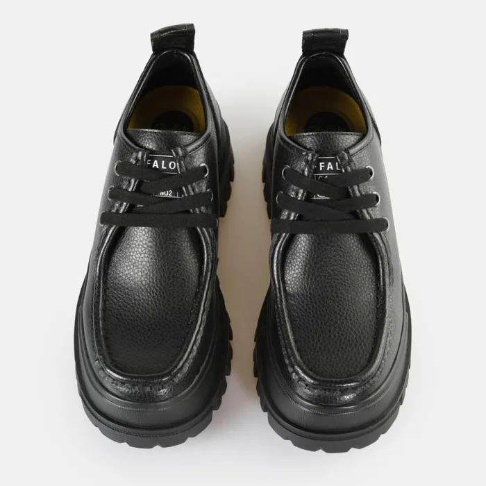 Shop Lace Up Shoes BUFFALO Aspha Wallaby Black