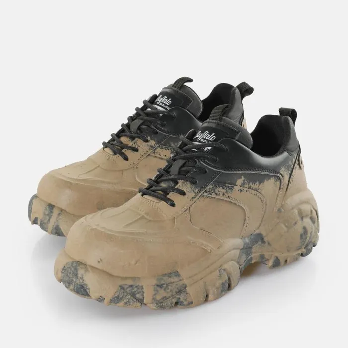 Shop Lace Up Shoes BUFFALO X Herrensauna Mudd Trakker Beige