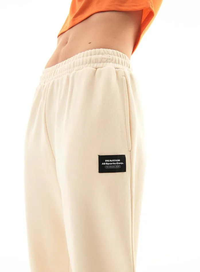 Shop OFF DUTY TRACKPANT IN PEARLED IVORY PE Nation Pants
