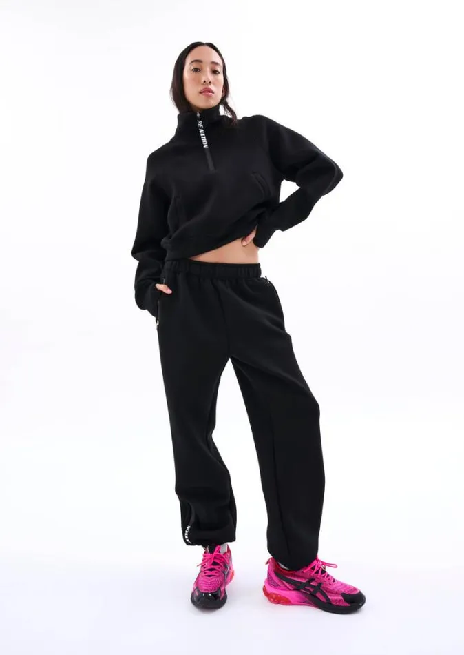 Shop PRESSBACK PANT IN BLACK PE Nation Pants