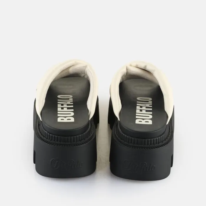 Shop Sandals and Slides BUFFALO Flora Cross Quilt Off White