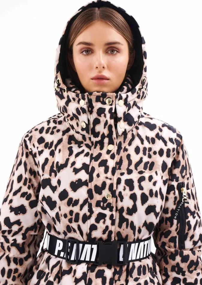 Shop SILVERTON SNOW JACKET IN LEOPARD PE Nation Jackets